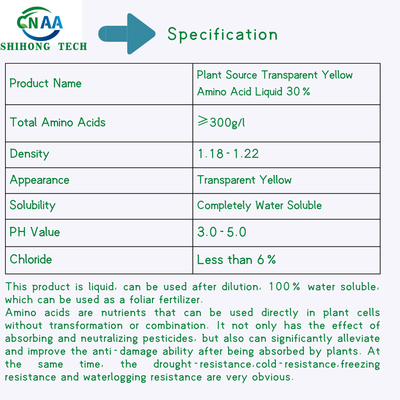 30% Low Chloride Amino Acid Liquid Fertilizer For Agriculture Organic Fertilizer