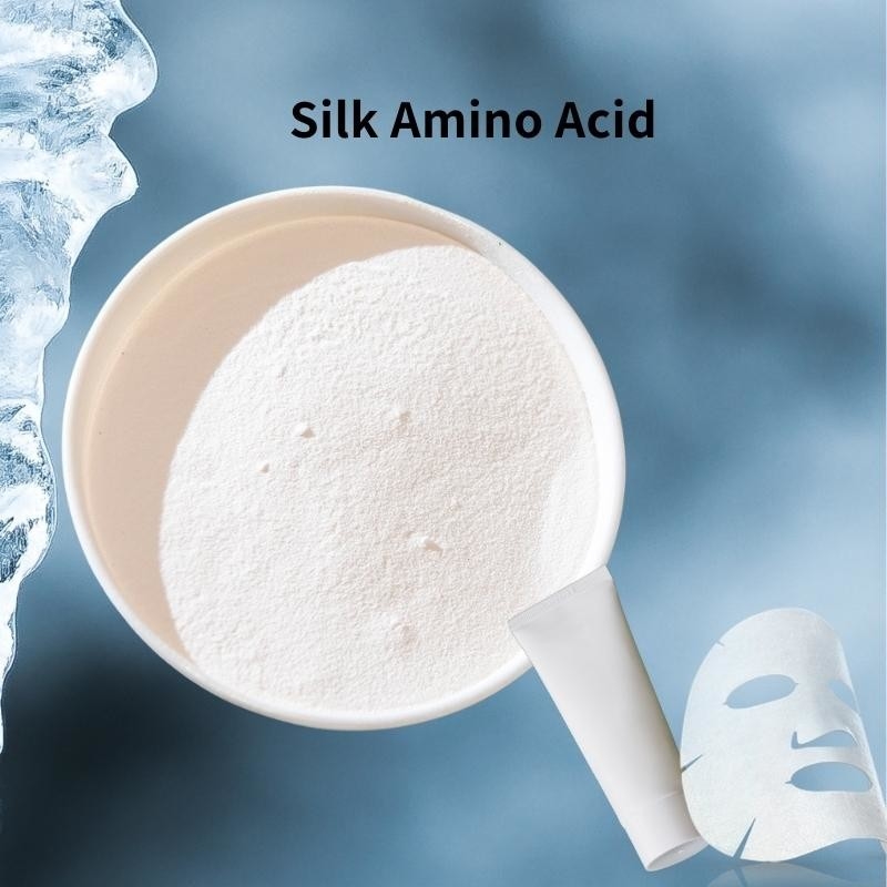 SAAs Hydrolyzed Silk Amino Acid White Powder Silk Protein For Hair Skin Body